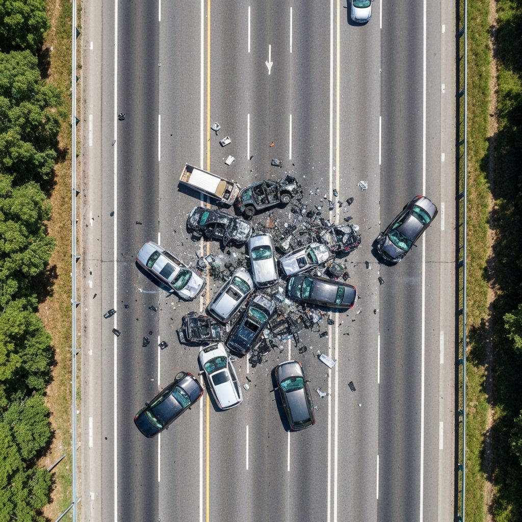 Dramatic video of a high-speed crash